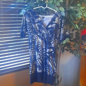 Black & Cream Sweater Dress